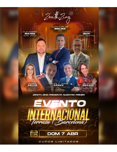 Entrada para o Primeiro Evento Internacional